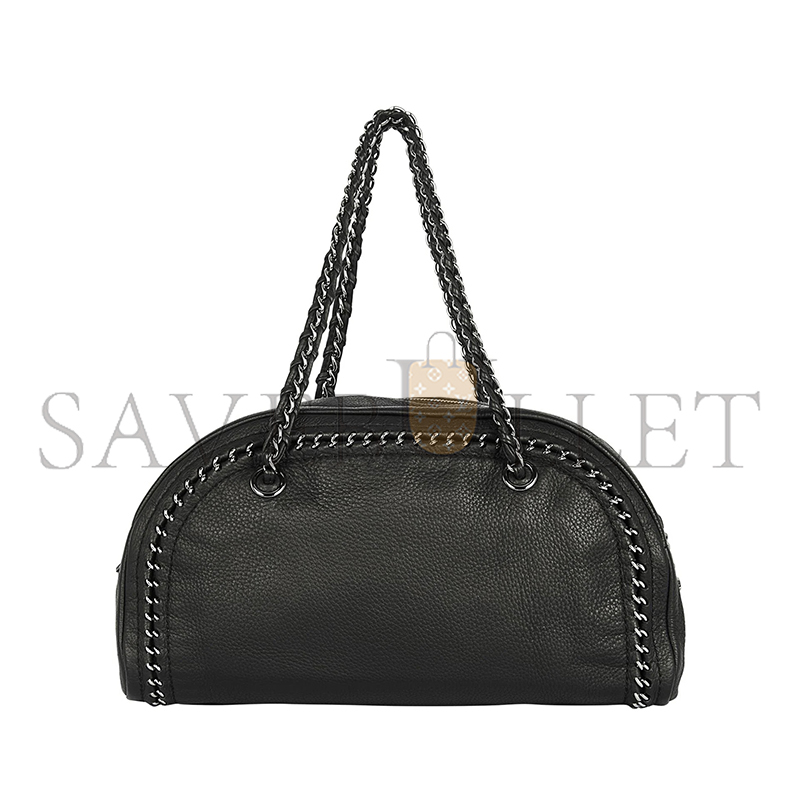 Ch**el grained calfskin luxe ligne bowler bag (33*17*15cm)